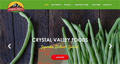 Desktop Screenshot of crystalvalleyfoods.com
