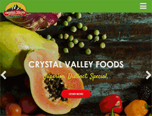 Tablet Screenshot of crystalvalleyfoods.com